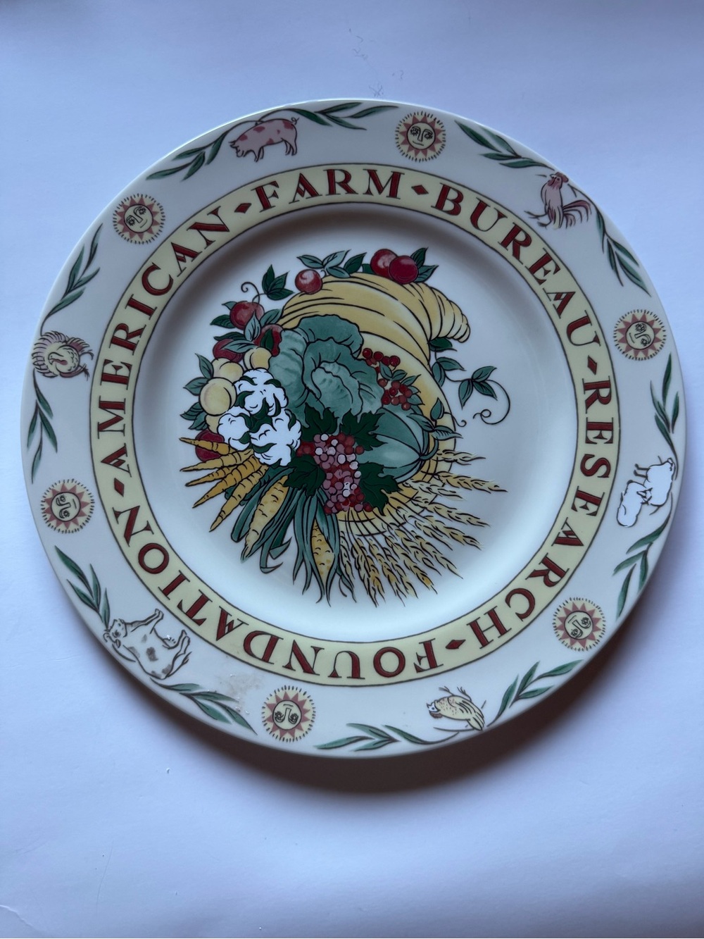 Tiffany & Co. American Farm Bureau 1990 Plate